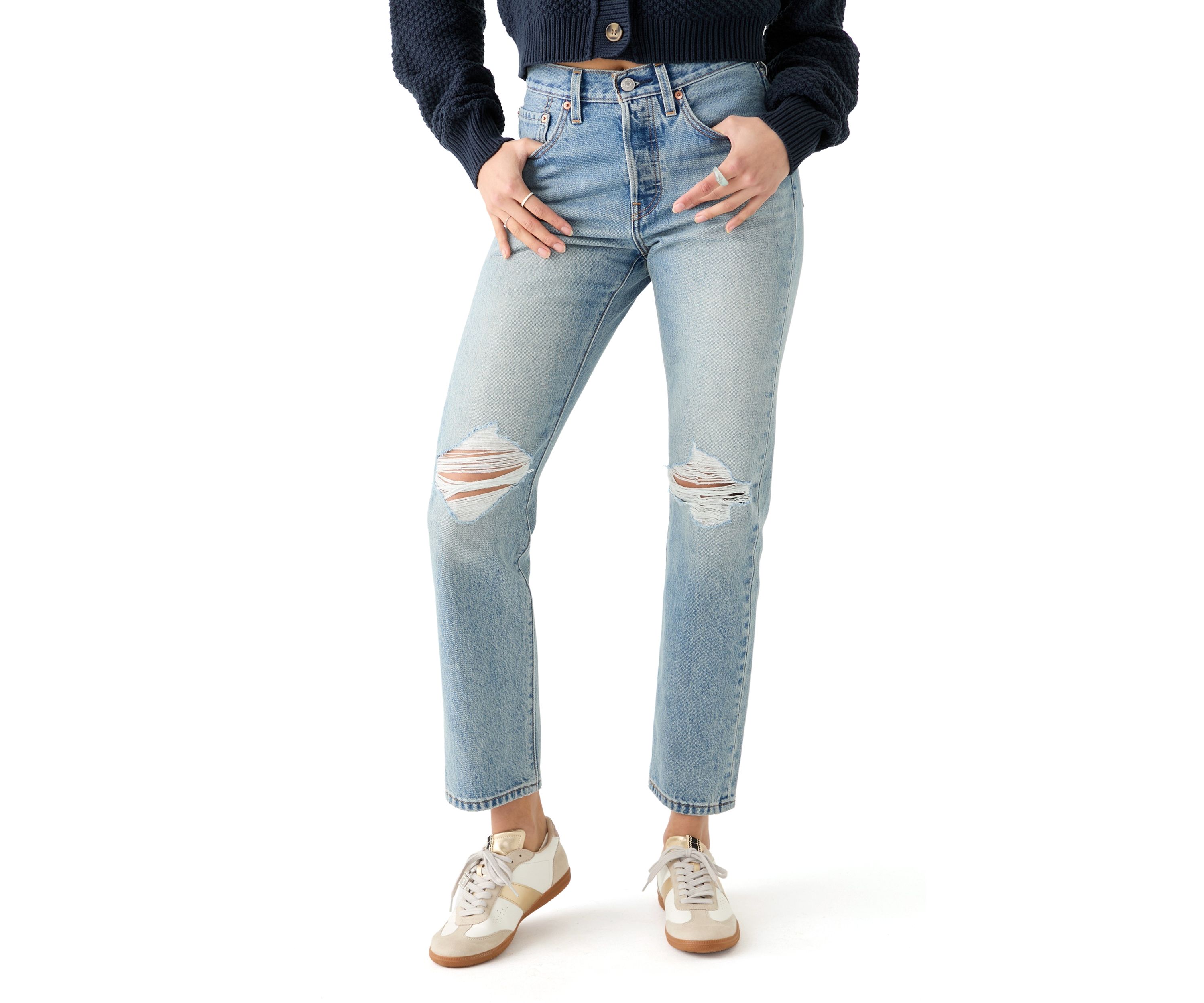 Womens Distressed Jeans 