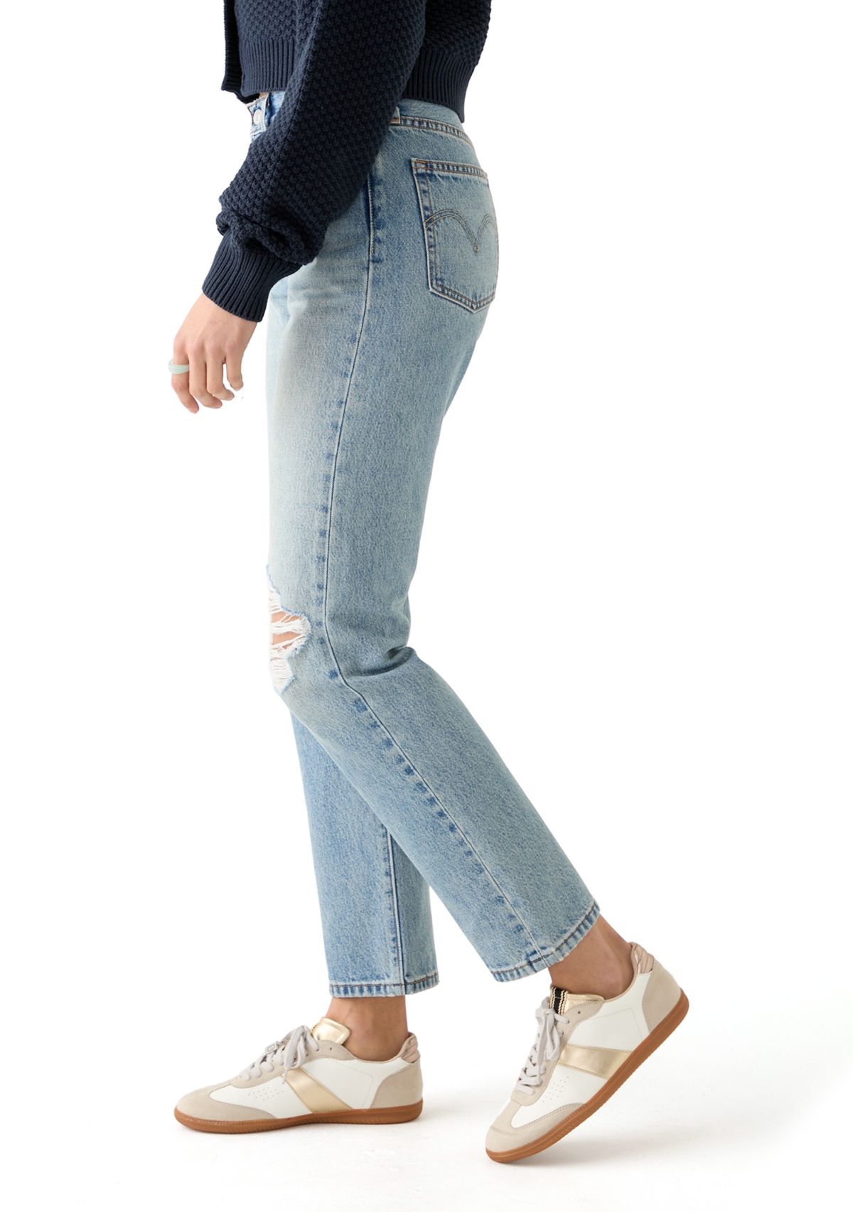 Womens Distressed Jeans 
