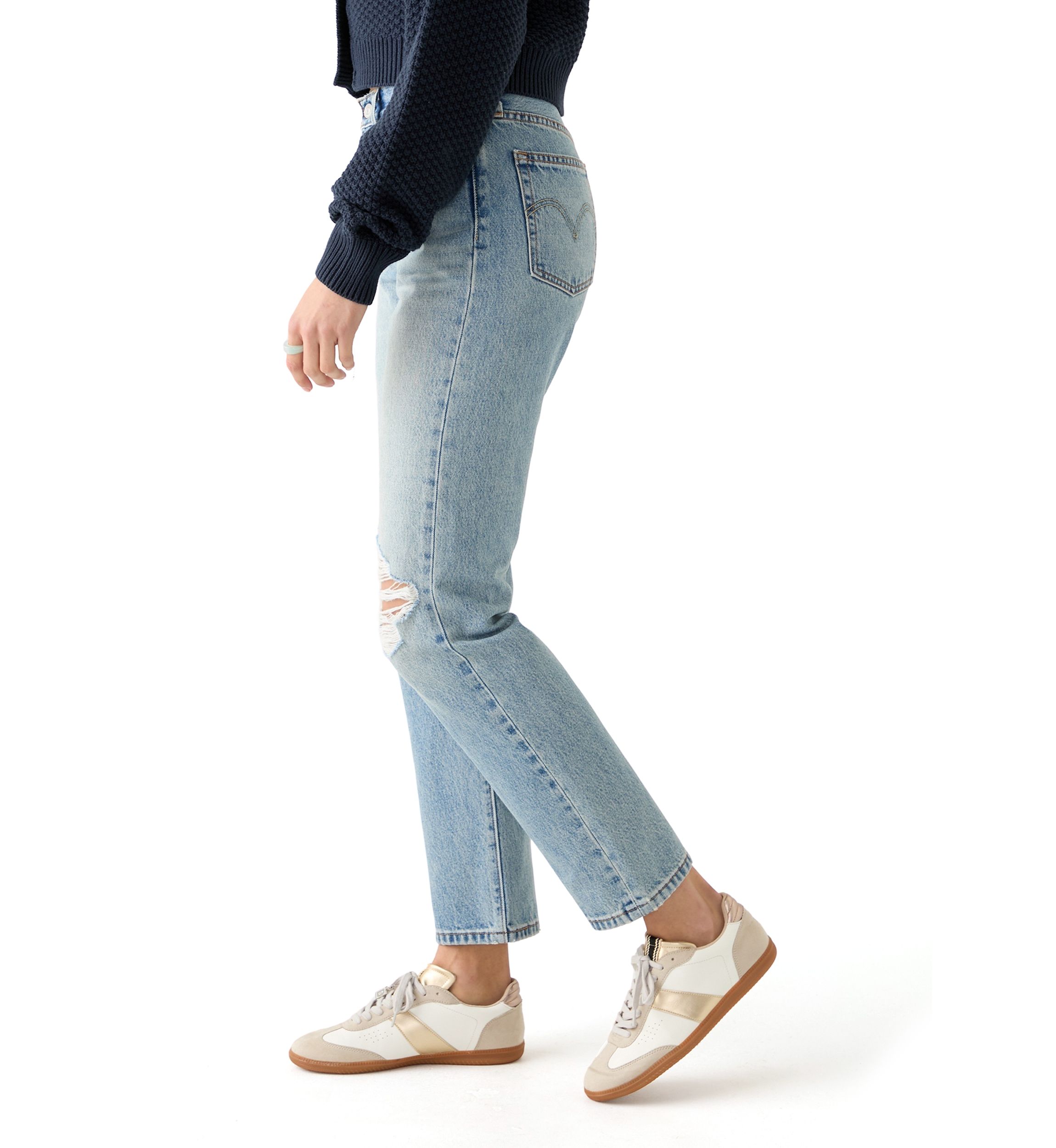 Womens Distressed Jeans 