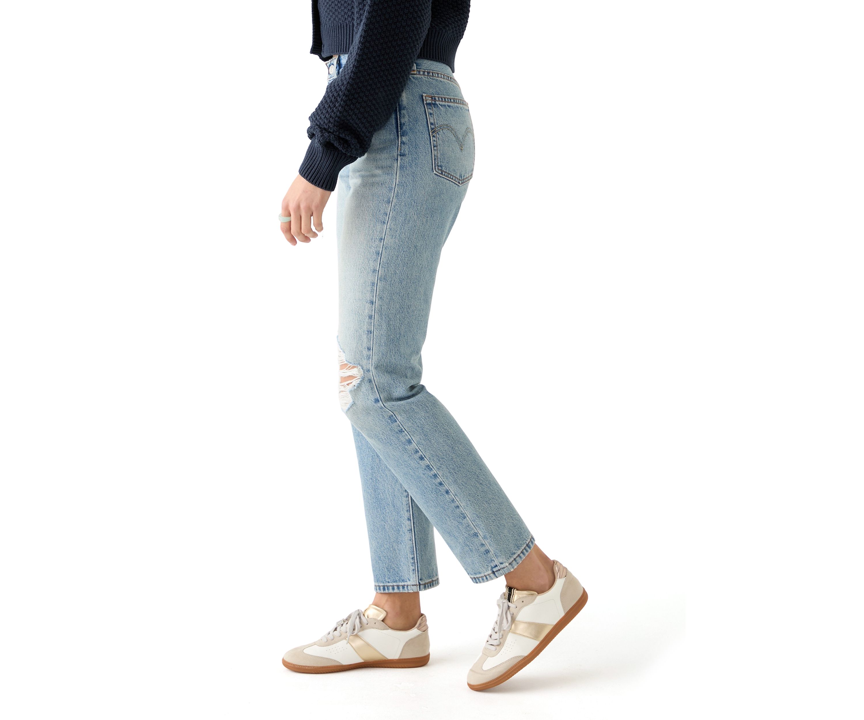 Womens Distressed Jeans 