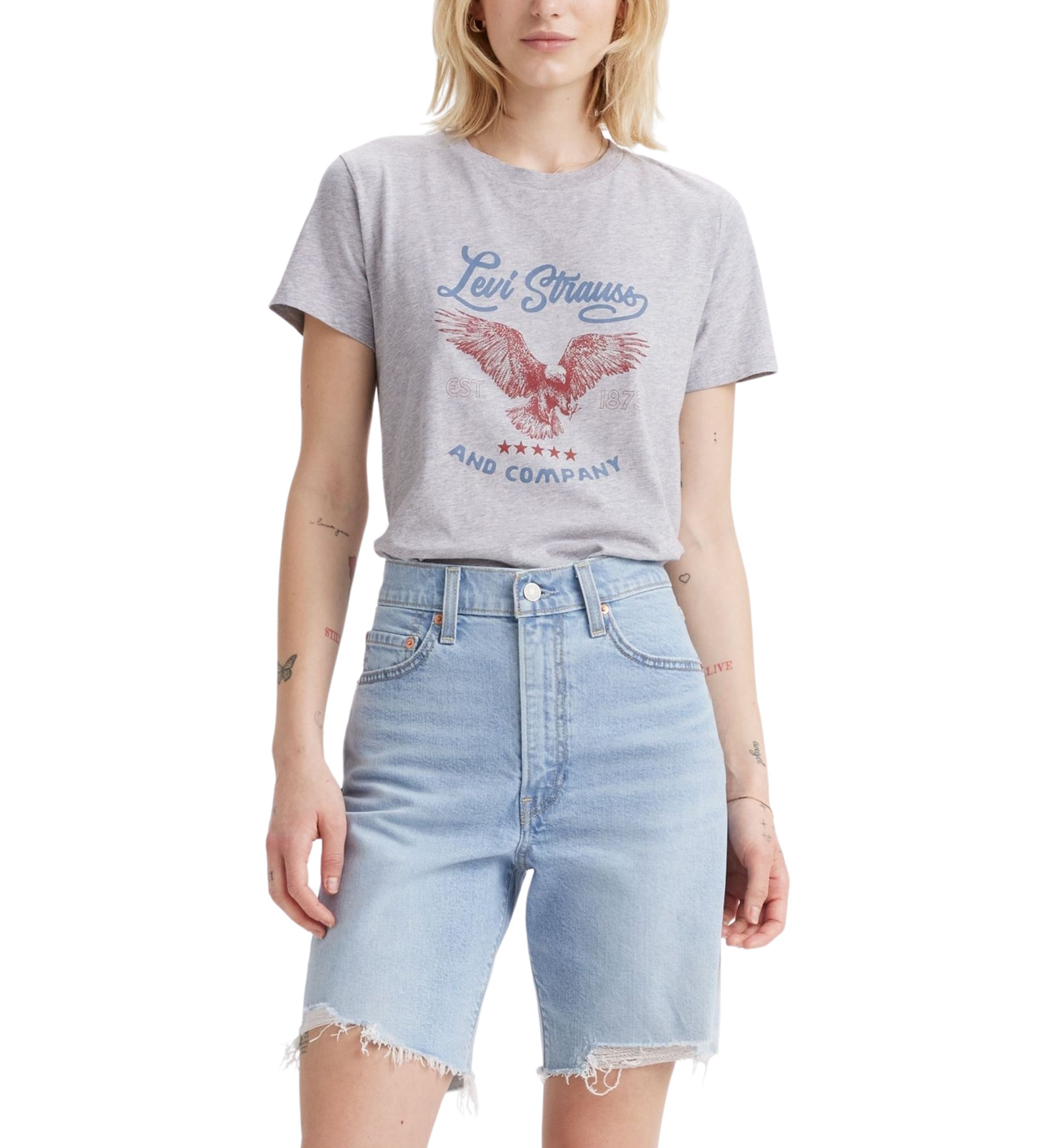Eagle and Logo Graphic T-Shirt