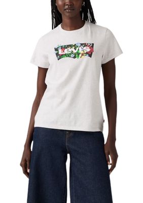 Levi's Women's The Perfect Tee - Deirdre Flower Batwing Logo