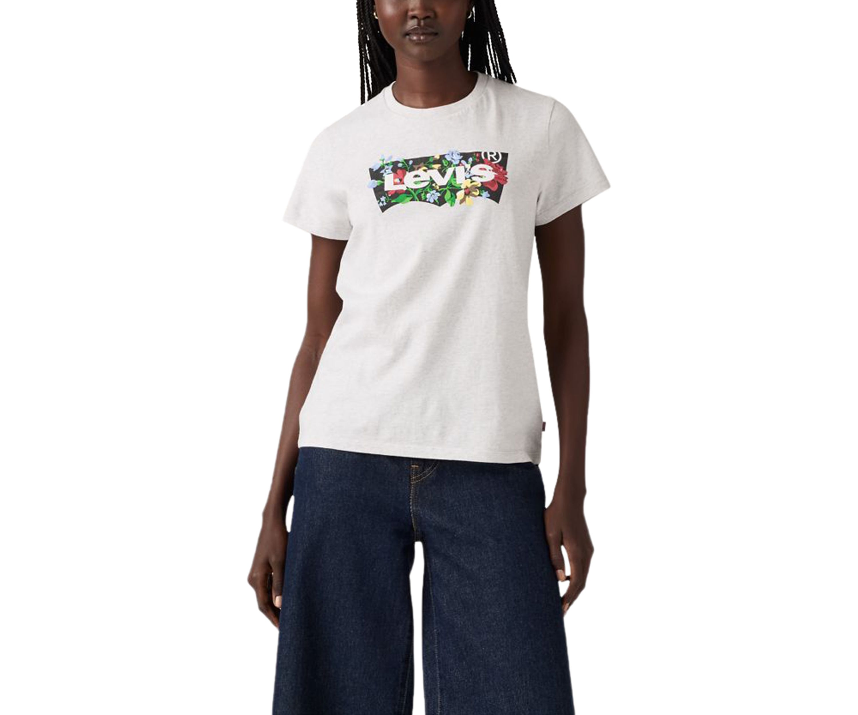 The Perfect Tee - Deirdre Flower Batwing Logo 