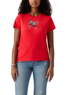 Levi's Women's The Perfect Tee - Western Boots Graphic
