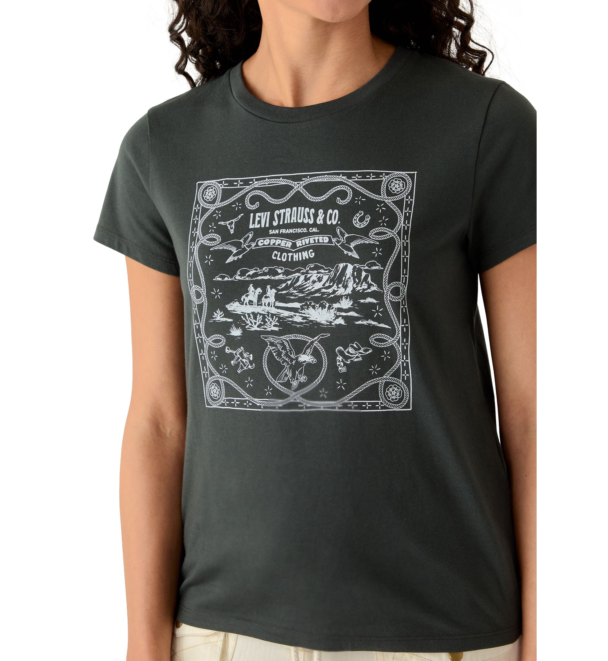Womens The Perfect Tee Western Scene