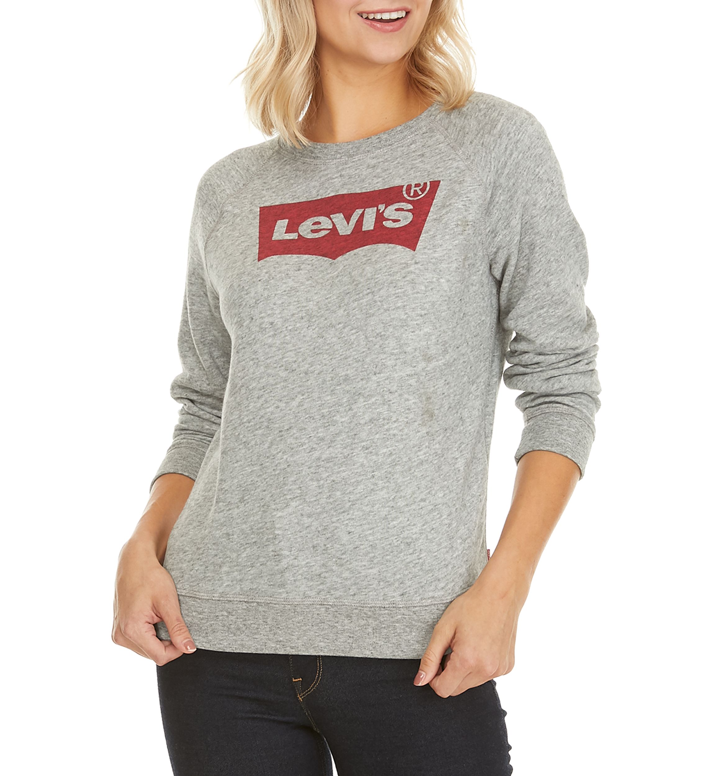 Classic Crew Neck Batwing Smokestack Sweater