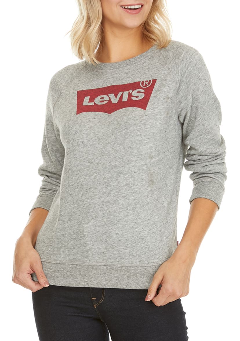 Classic Crew Neck Batwing Smokestack Sweater