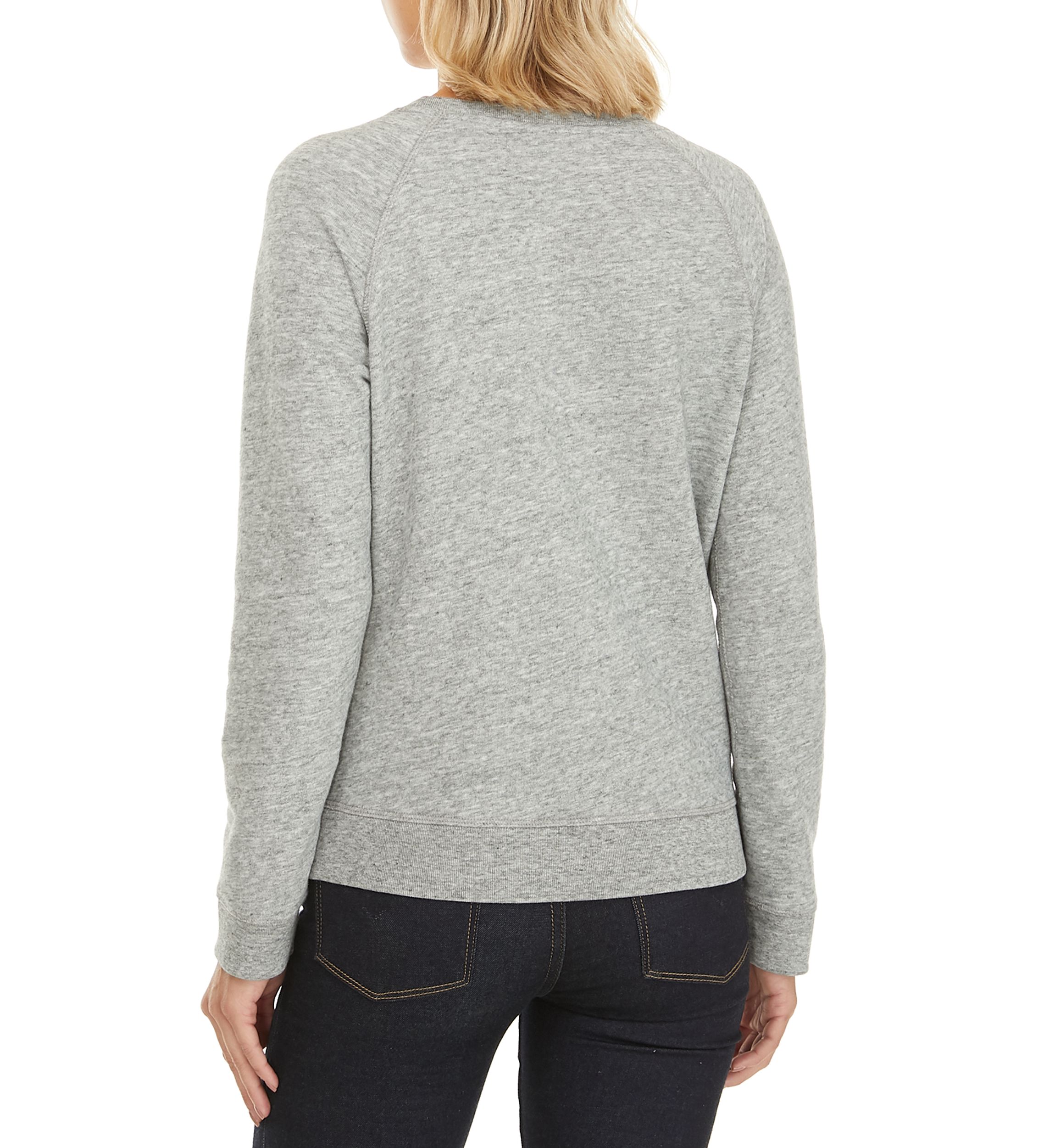 Classic Crew Neck Batwing Smokestack Sweater