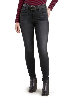 721 high rise skinny jeans black