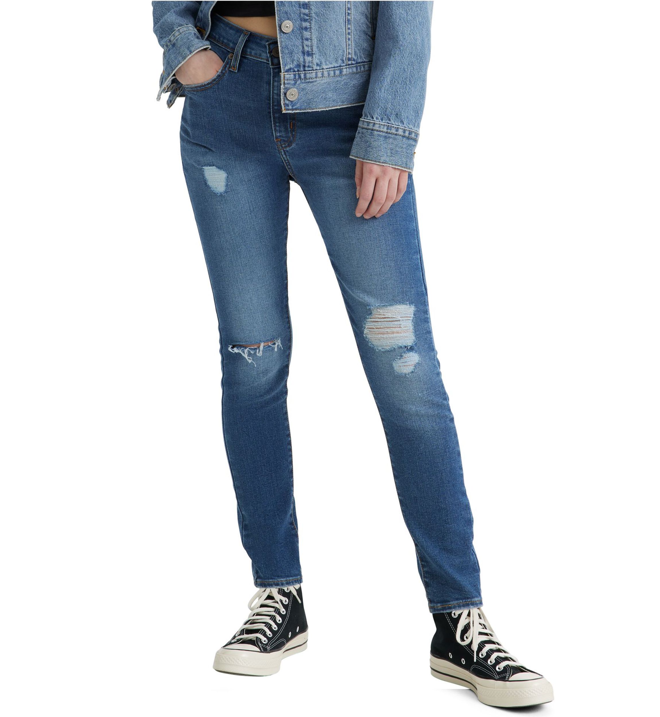 High Rise Skinny Jeans 