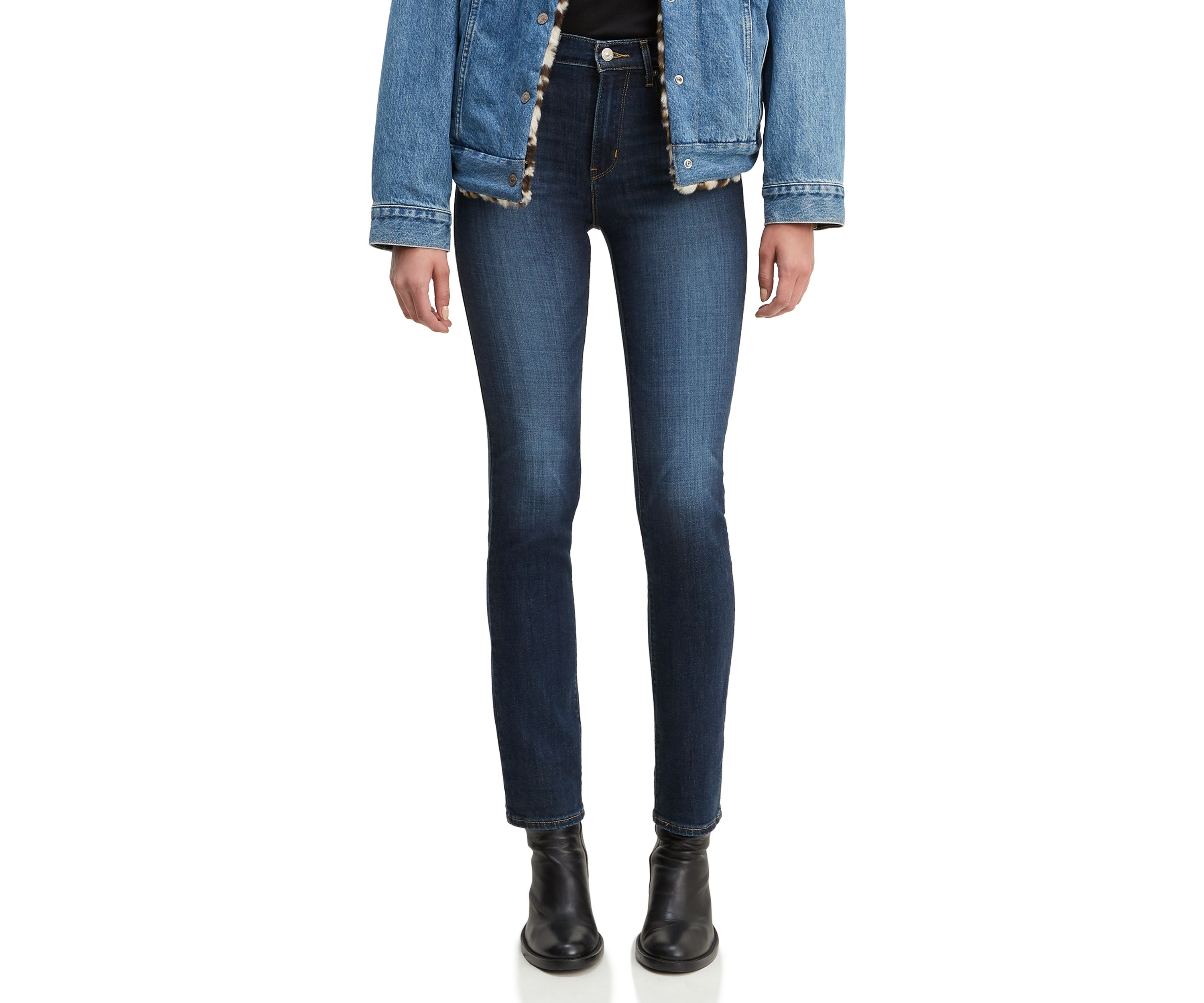 High Rise Straight Leg Jeans