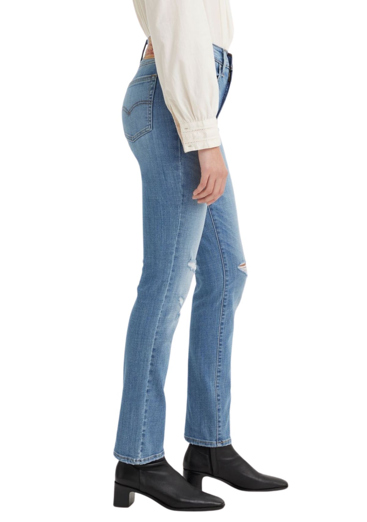 High Rise Straight Jeans