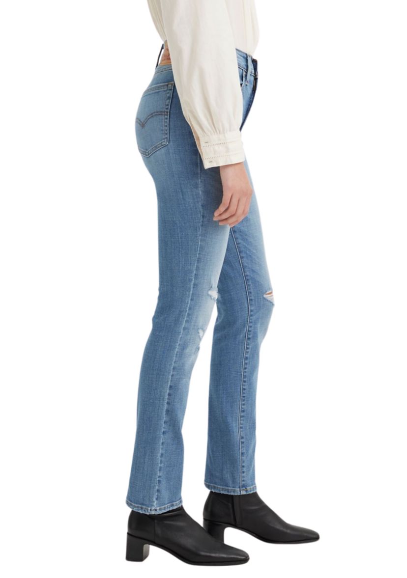 High Rise Straight Jeans