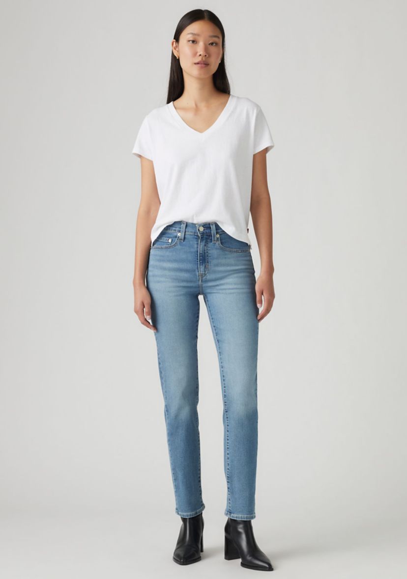 Womens Mid Rise Jeans