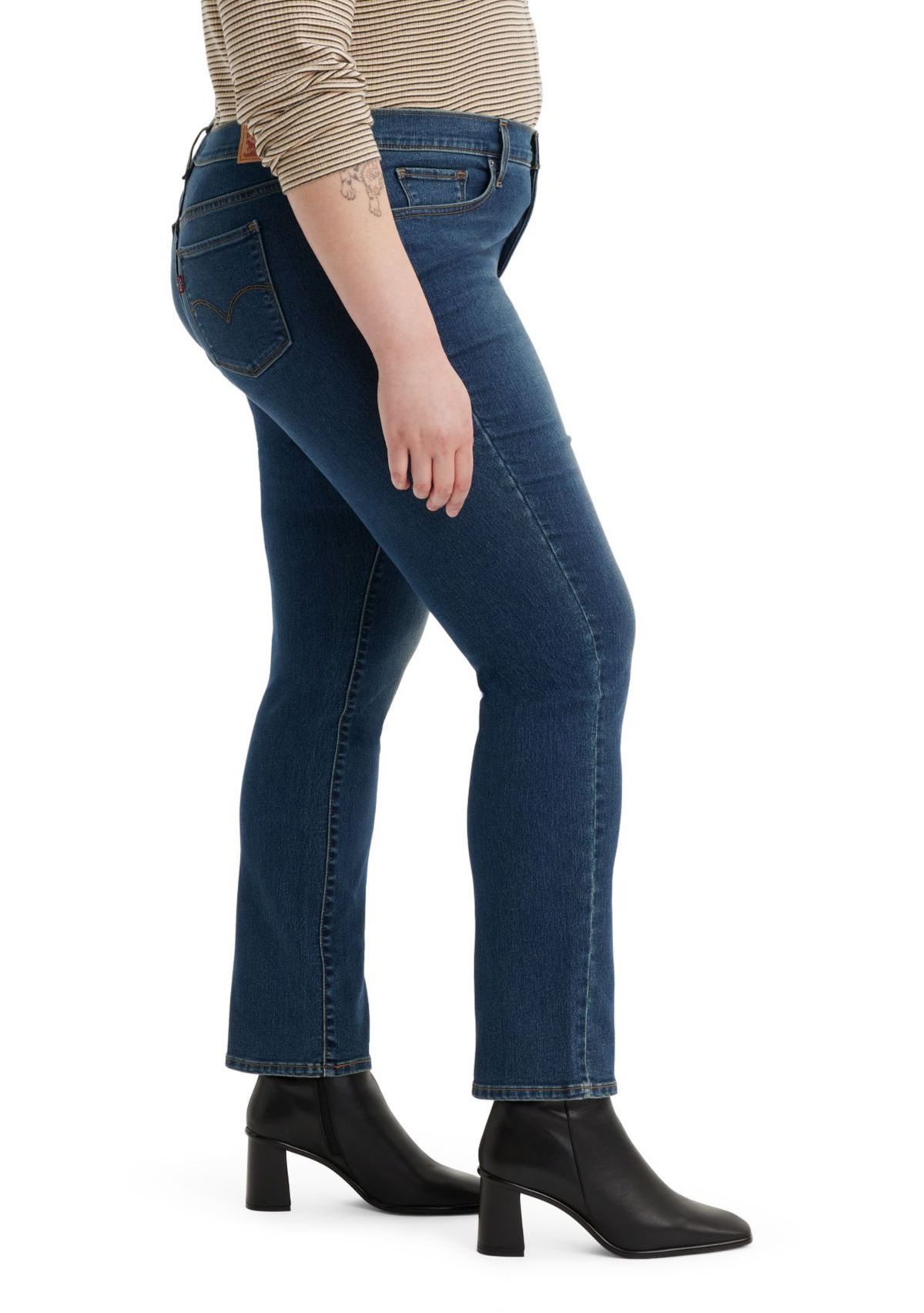 Plus Size Zealous Shaping Staight Jeans 