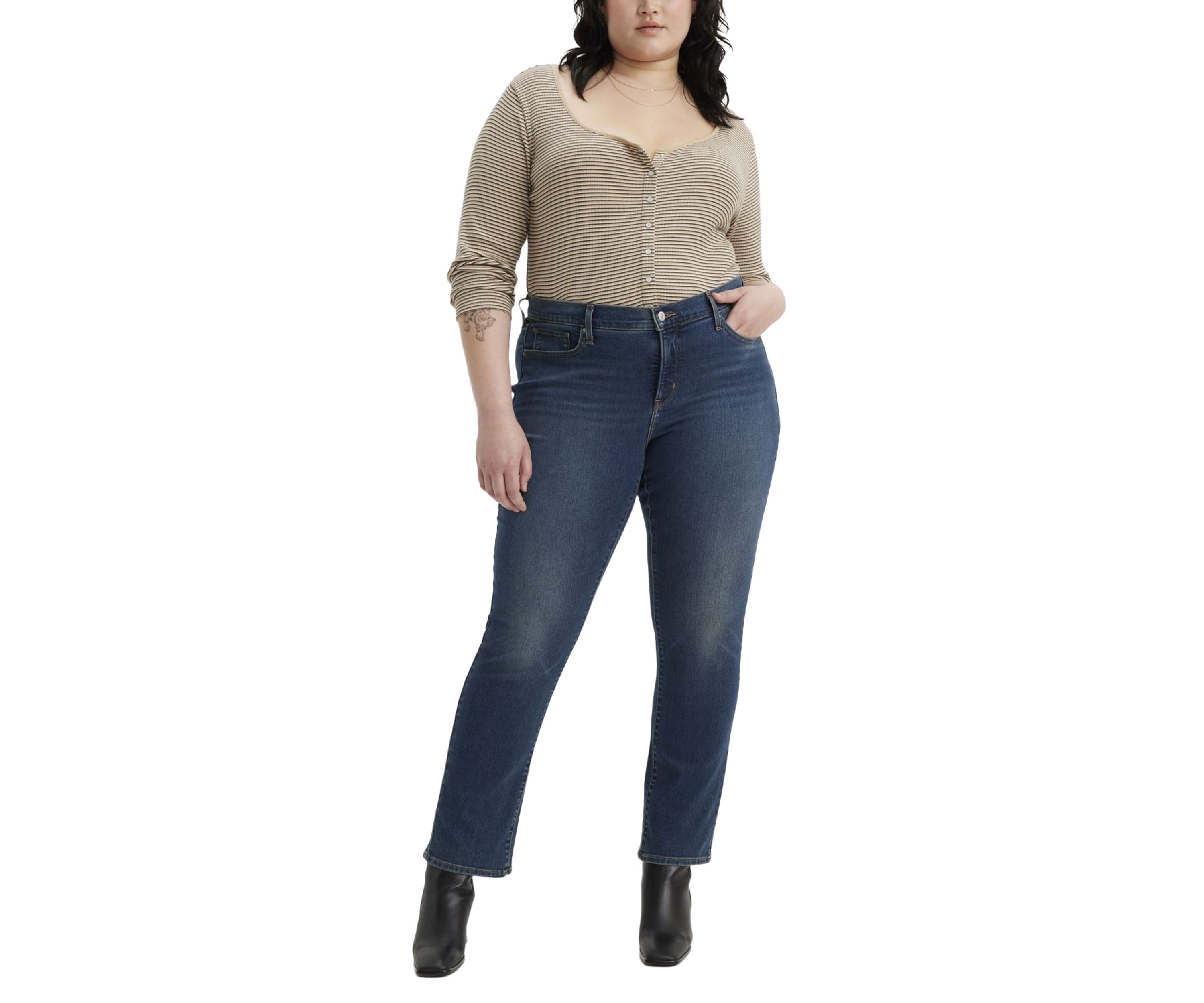 Plus Size Zealous Shaping Staight Jeans 