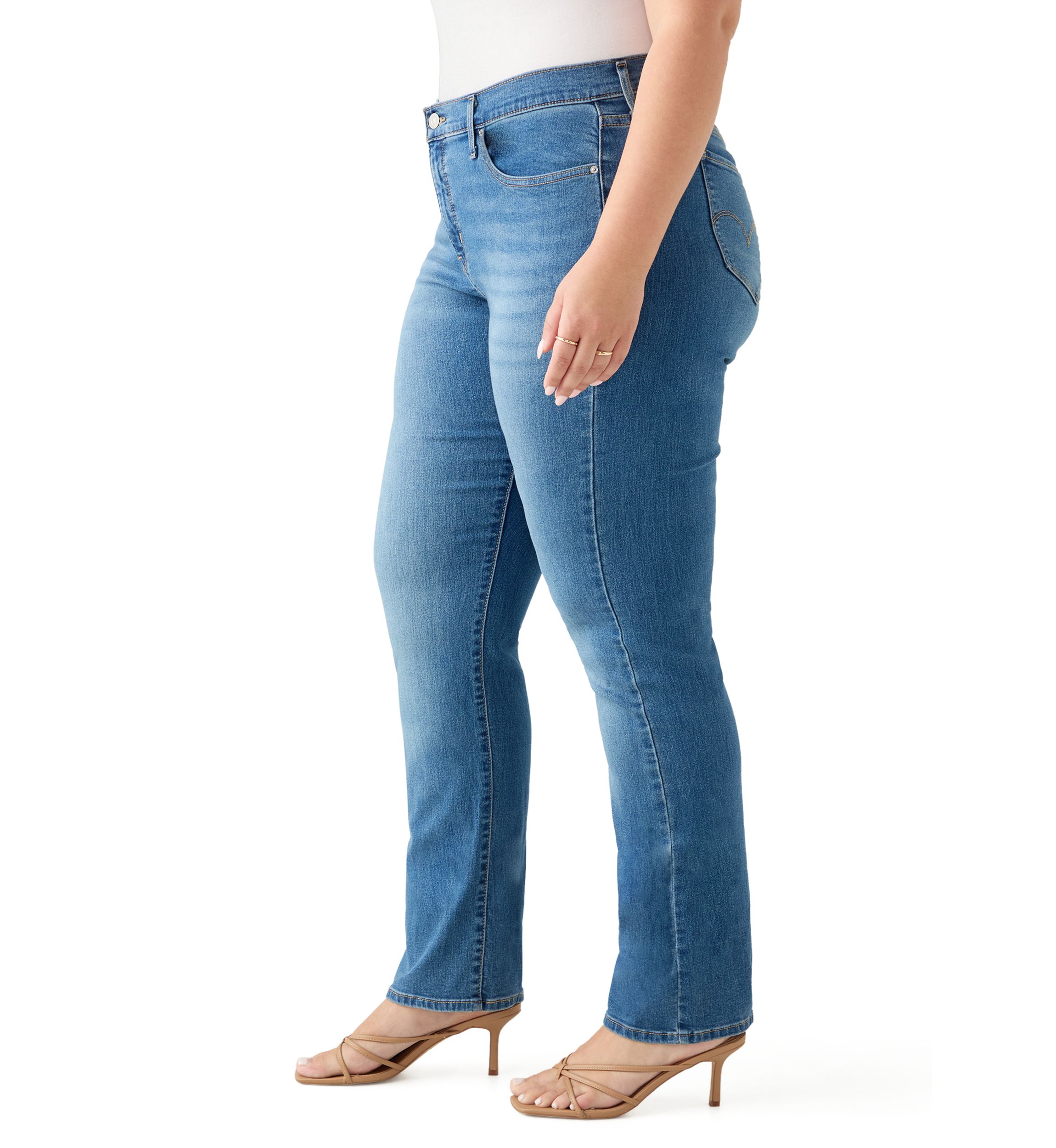 Plus Size 314 Shaping Straight Jeans