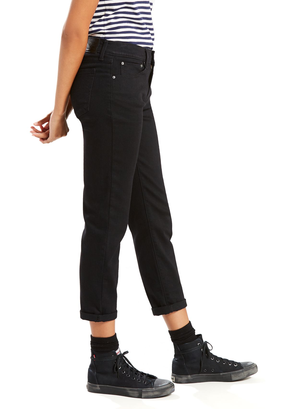 Soft Black Boyfriend Jeans