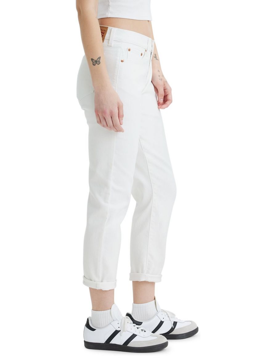 Womens Mid Rise Boyfriend Jeans