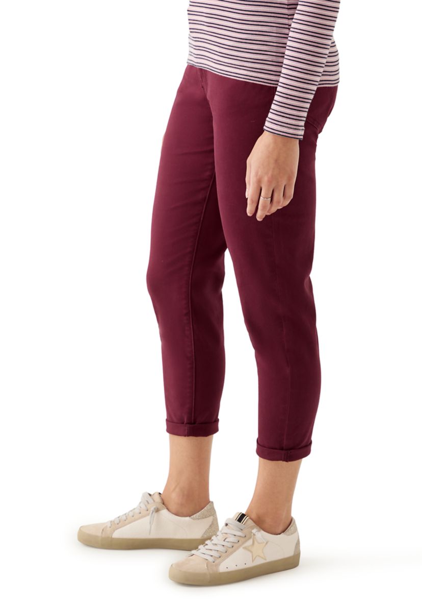 Mid-Rise Boyfriend Pants