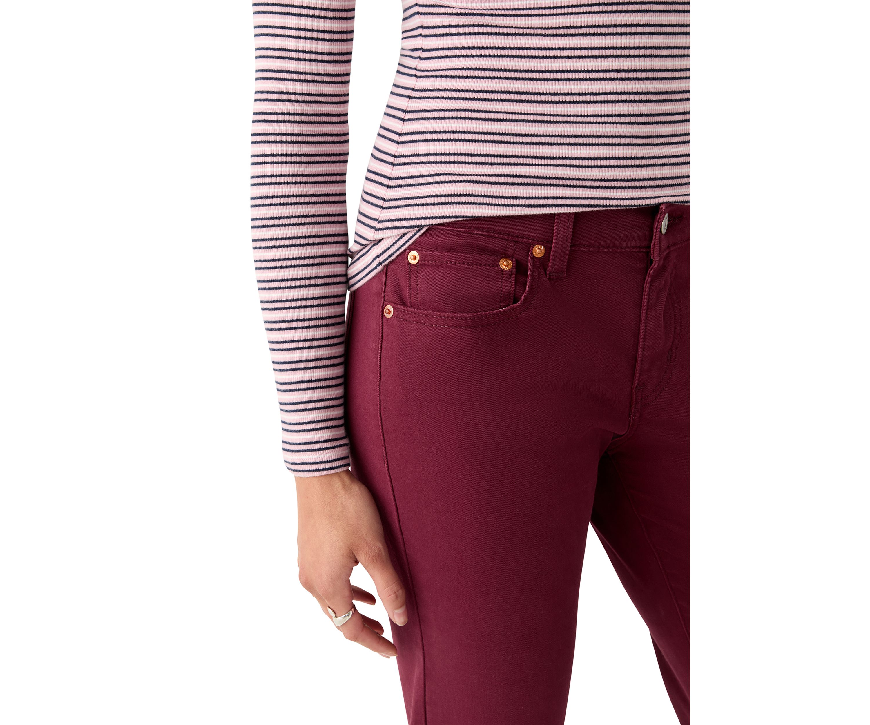 Mid-Rise Boyfriend Pants