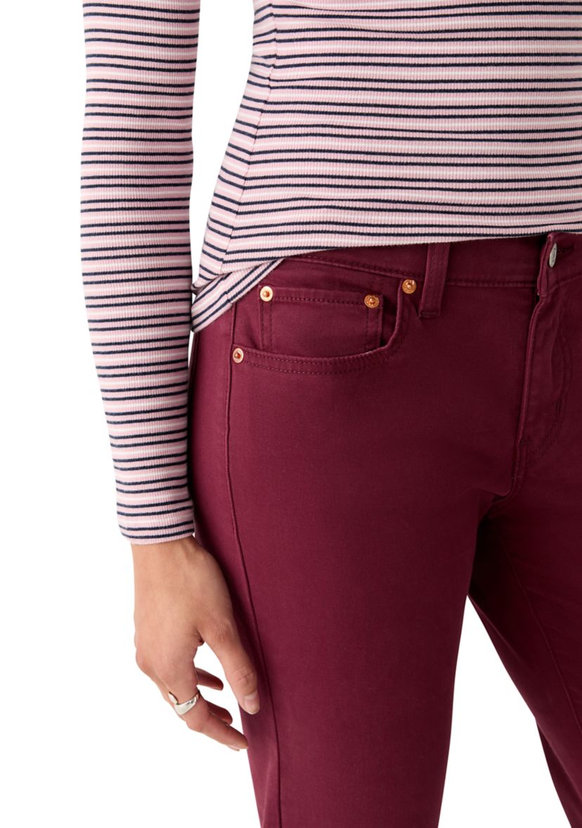 Mid-Rise Boyfriend Pants