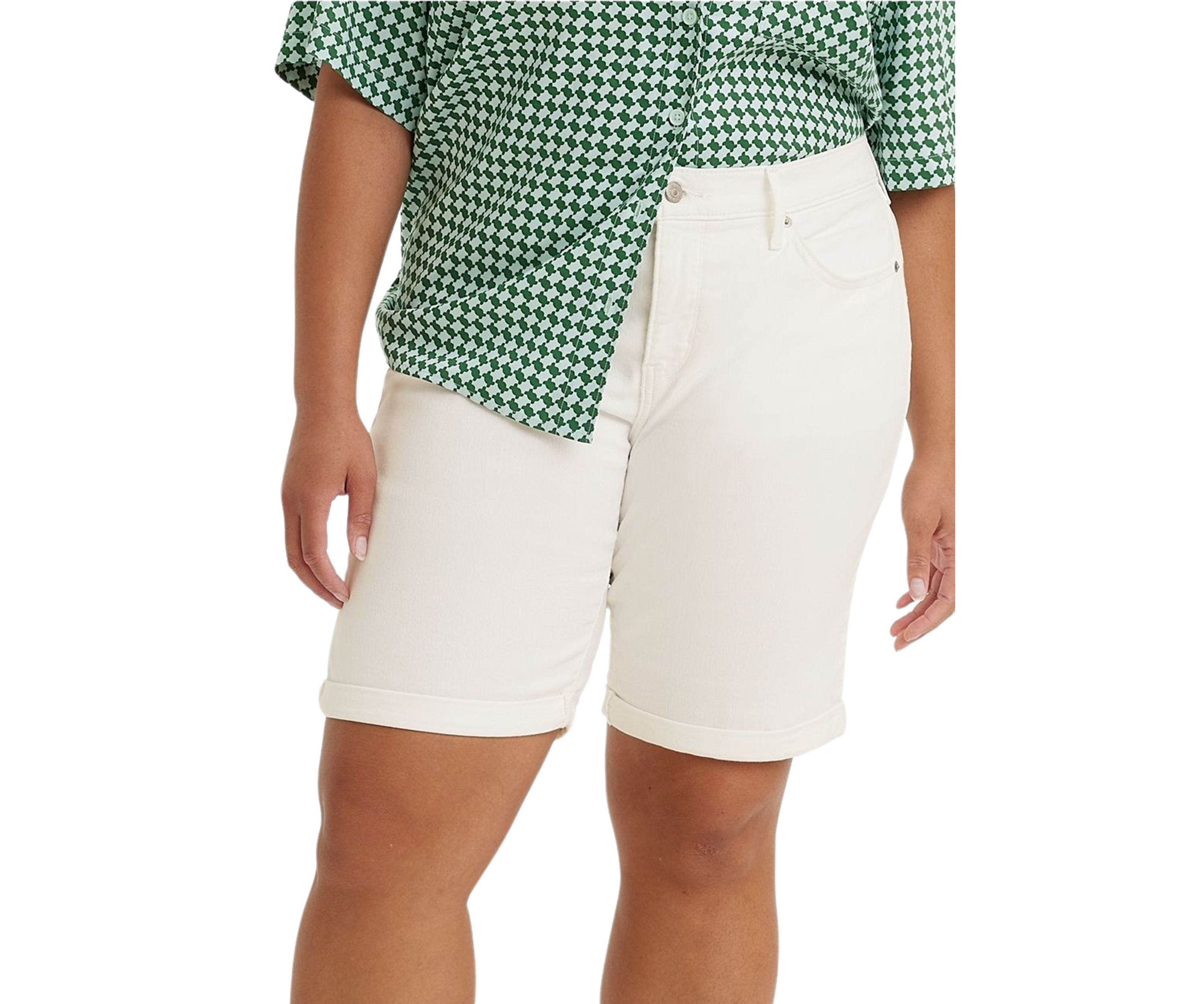 Plus Size Classic Bermuda Shorts