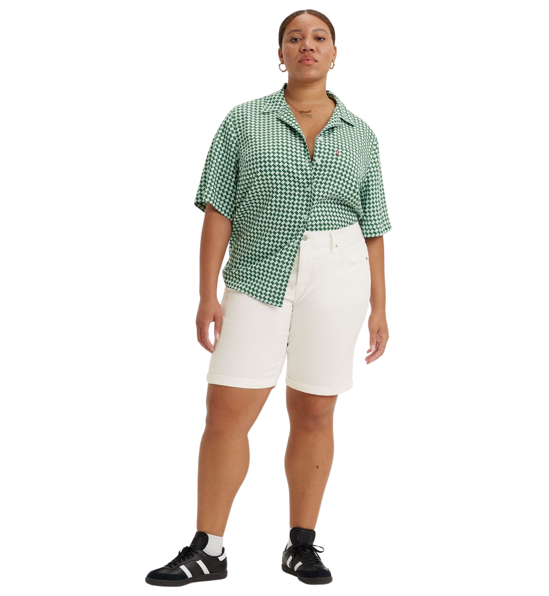 Plus Size Classic Bermuda Shorts
