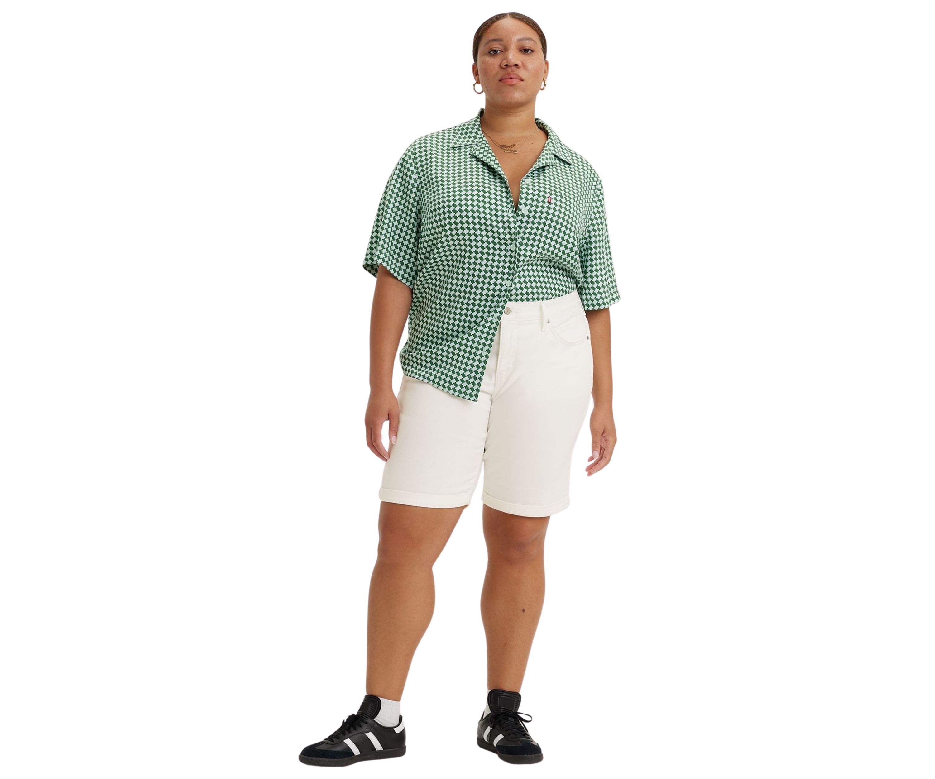 Plus Size Classic Bermuda Shorts