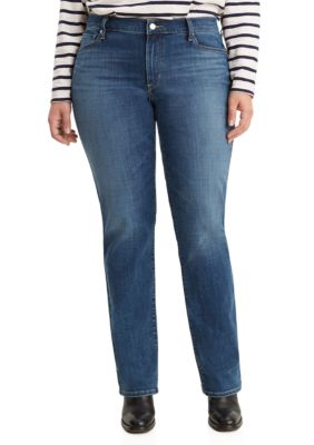 Levi's Women's Plus-Size 414 Classic Straight Jeans, Maui