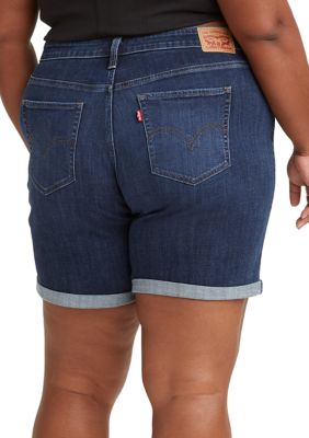 Levi's® Plus Size Classic Shaping Rolled Cuff Bermuda Shorts