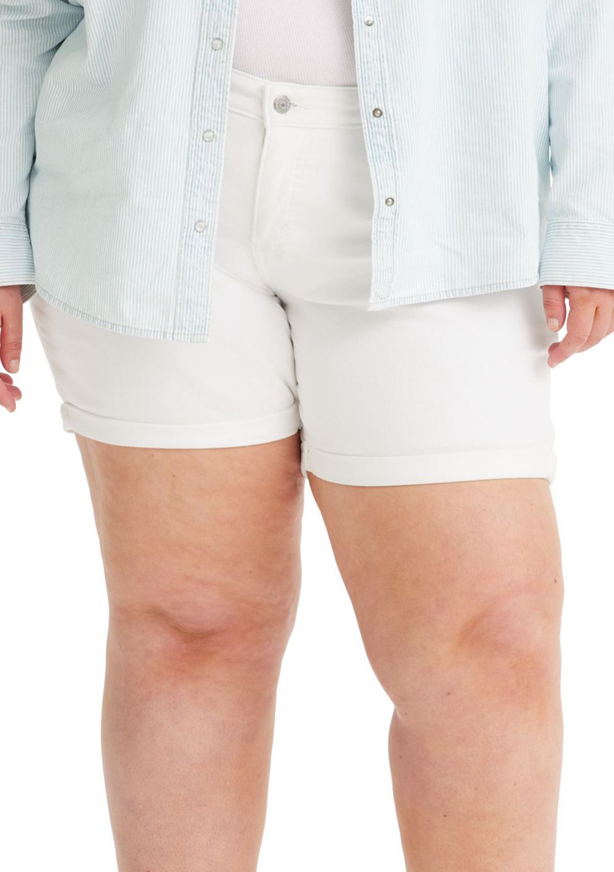 Plus Size Mid Length Shorts