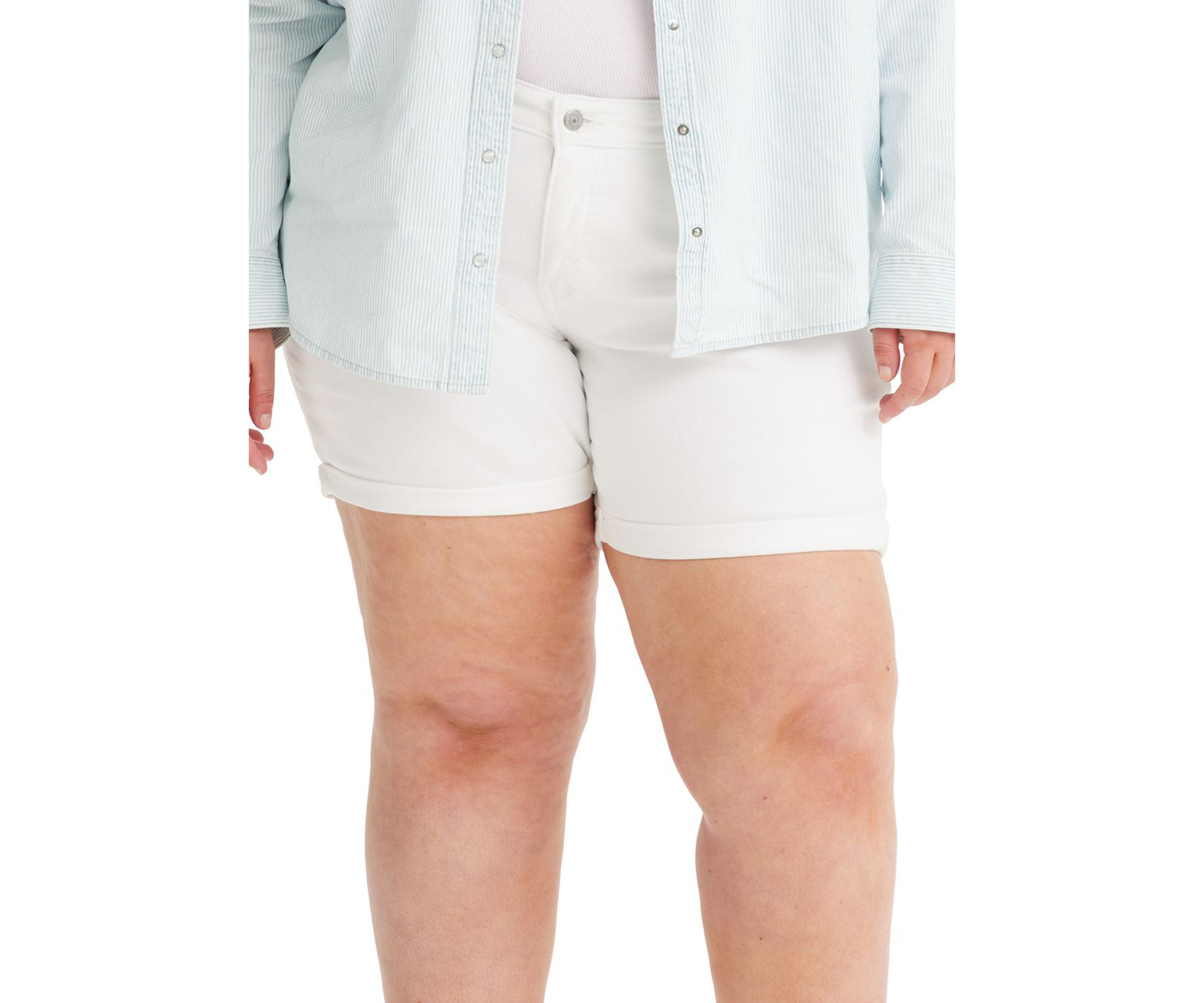Plus Size Mid Length Shorts