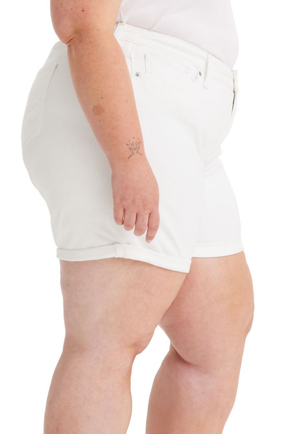 Plus Size Mid Length Shorts