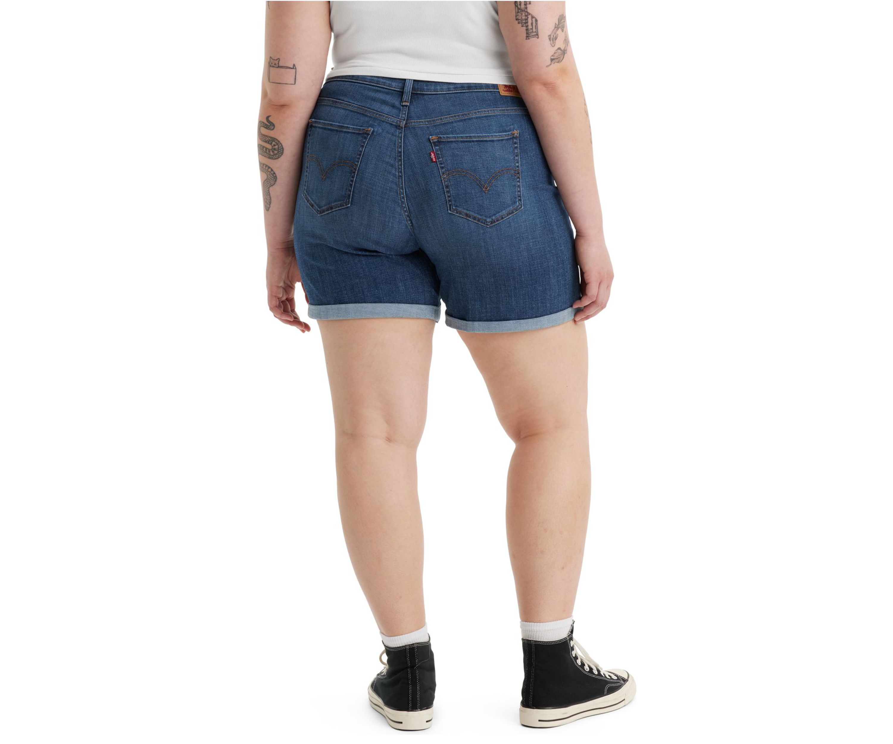 Plus Size Stop the Confusion Denim Shorts