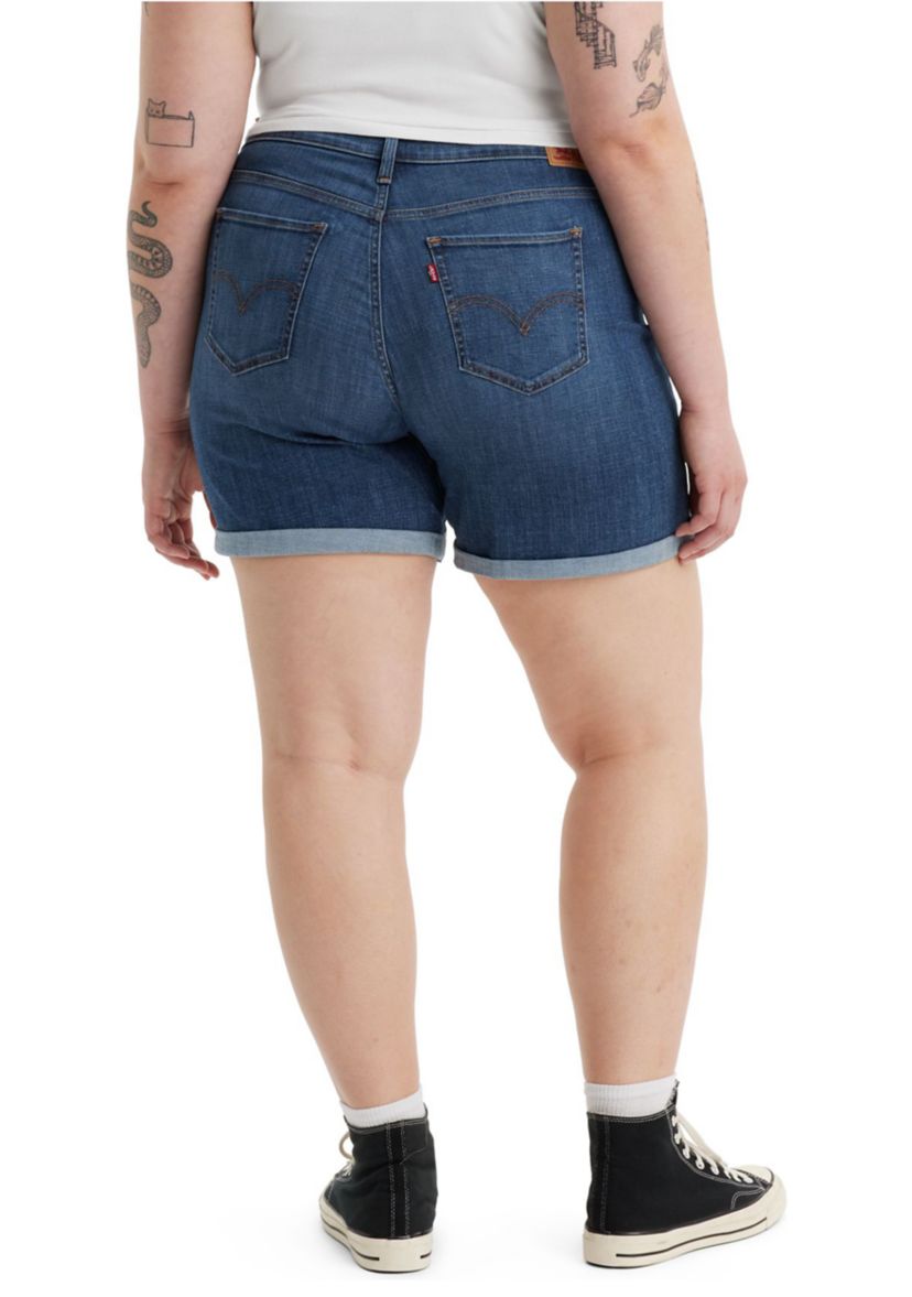 Plus Size Stop the Confusion Denim Shorts