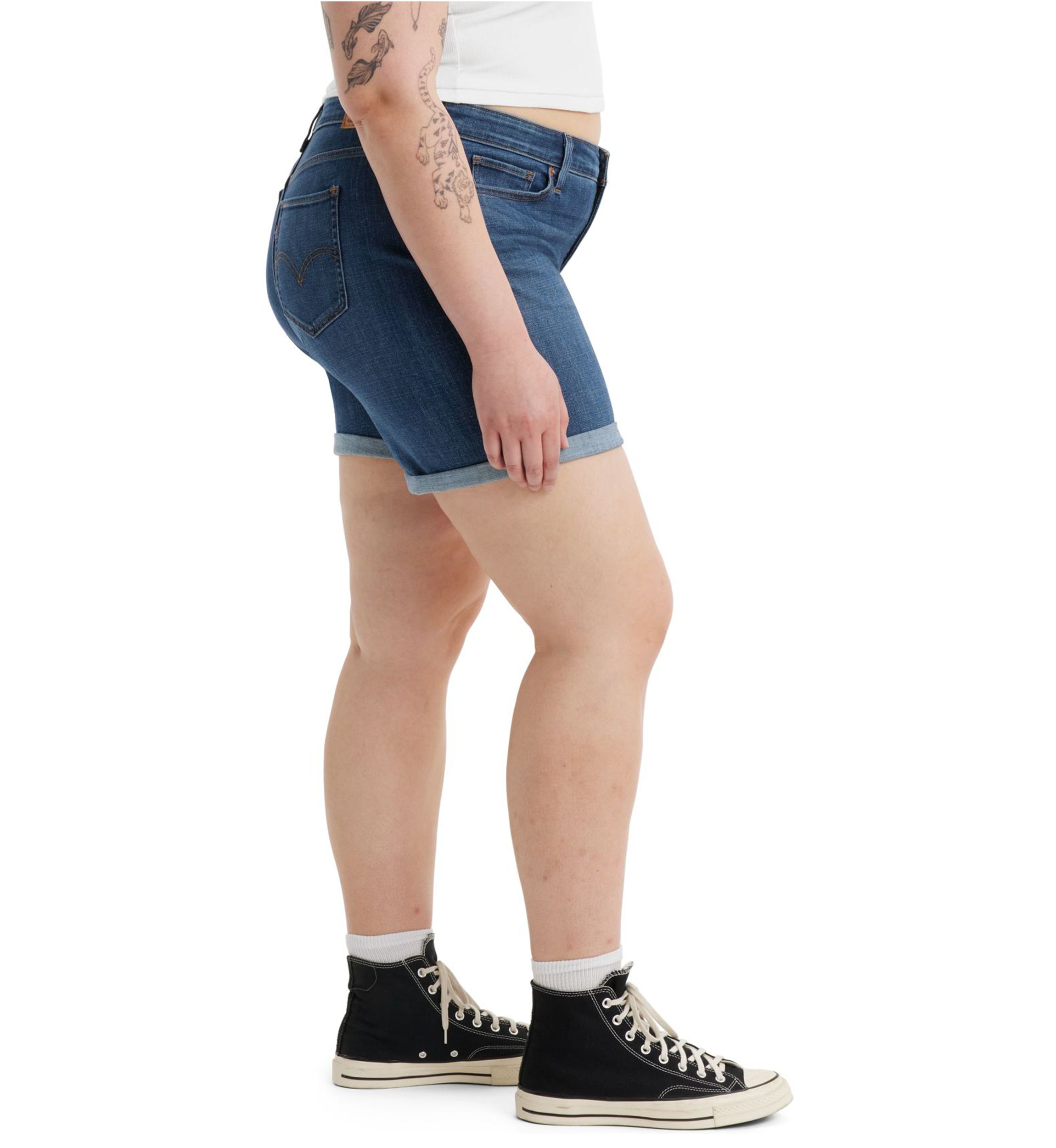Plus Size Stop the Confusion Denim Shorts