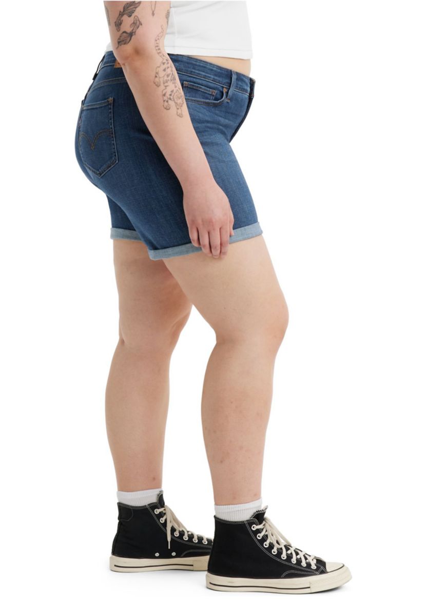 Plus Size Stop the Confusion Denim Shorts