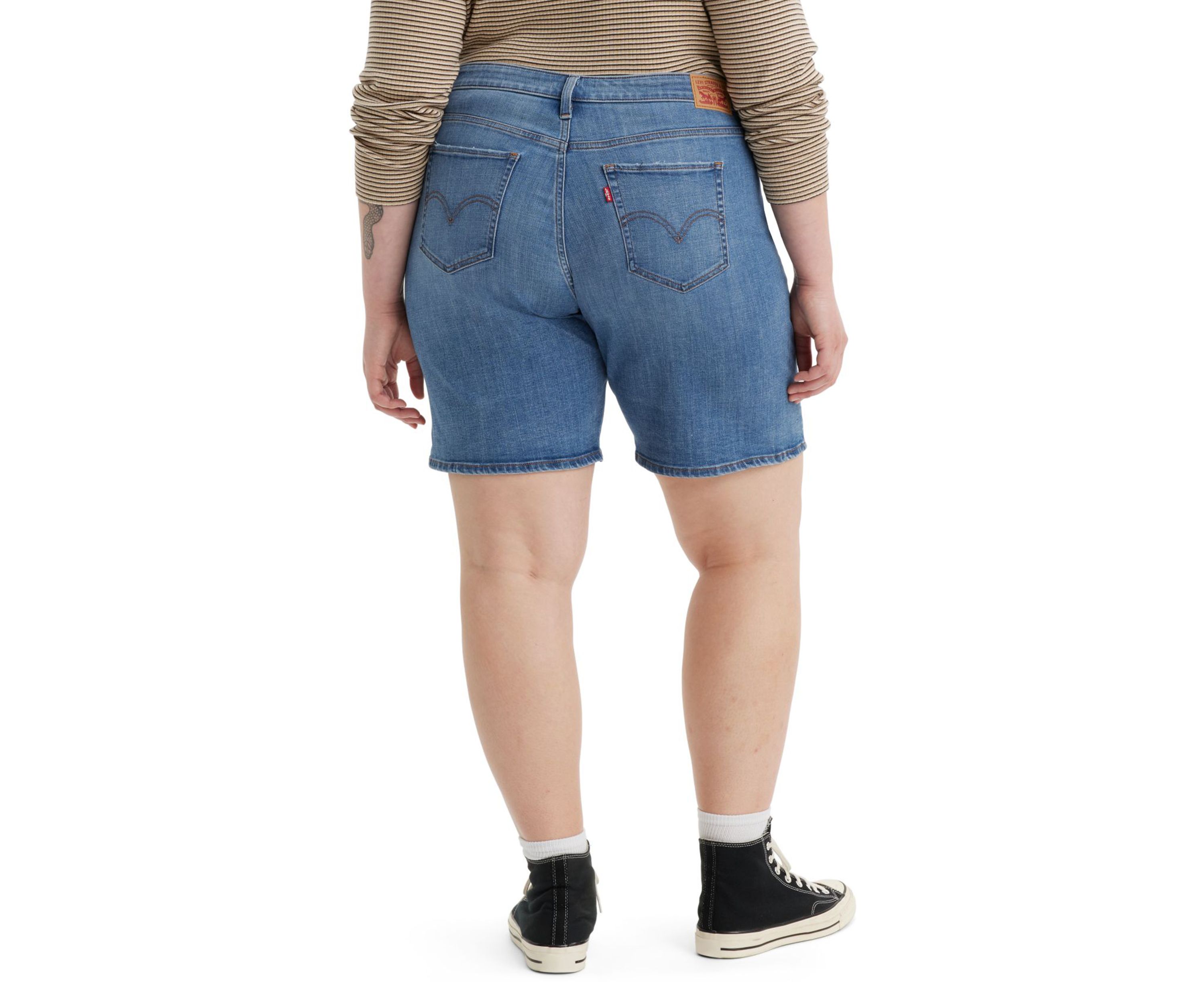 Plus Size Mid Length Shorts