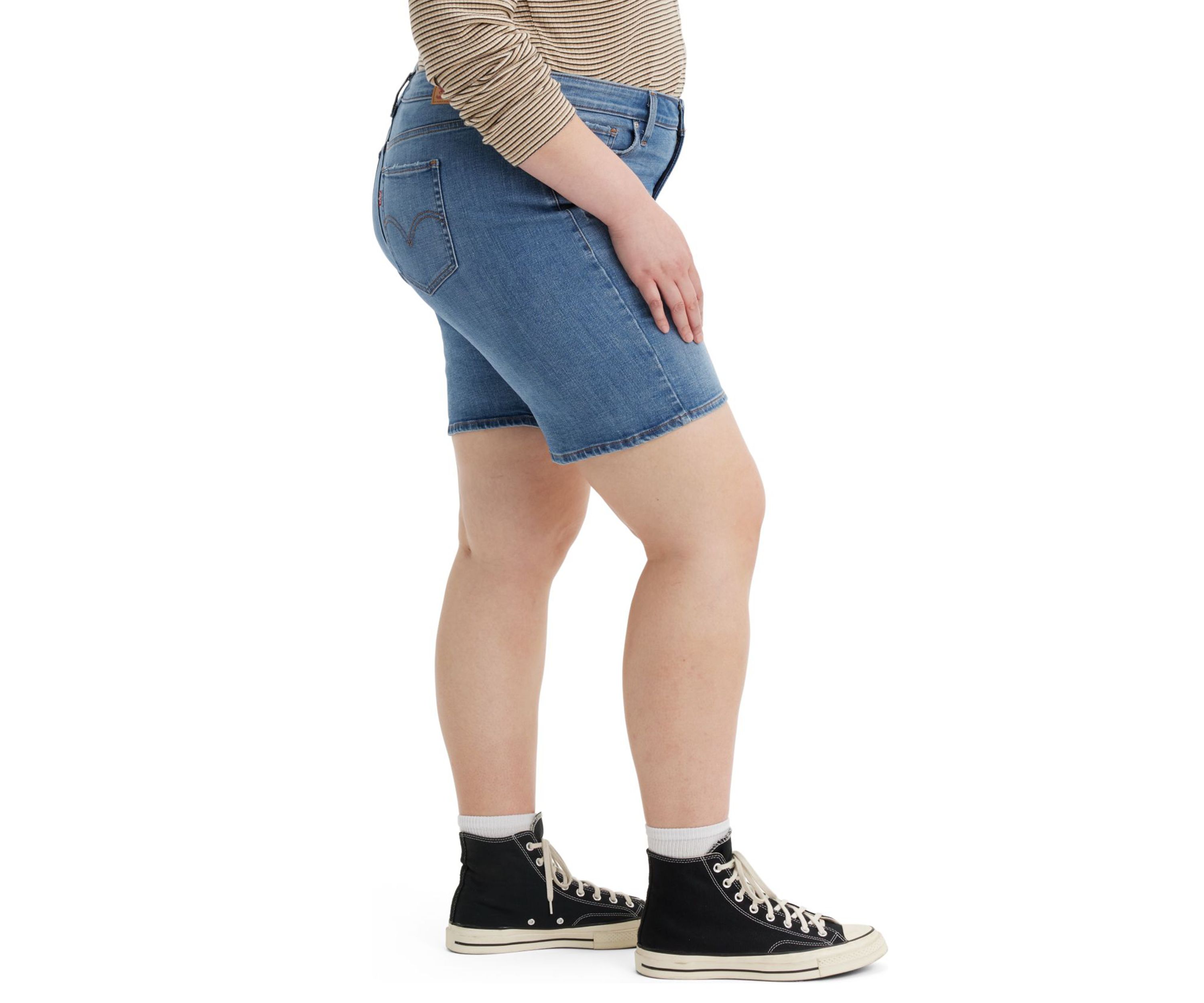 Plus Size Mid Length Shorts