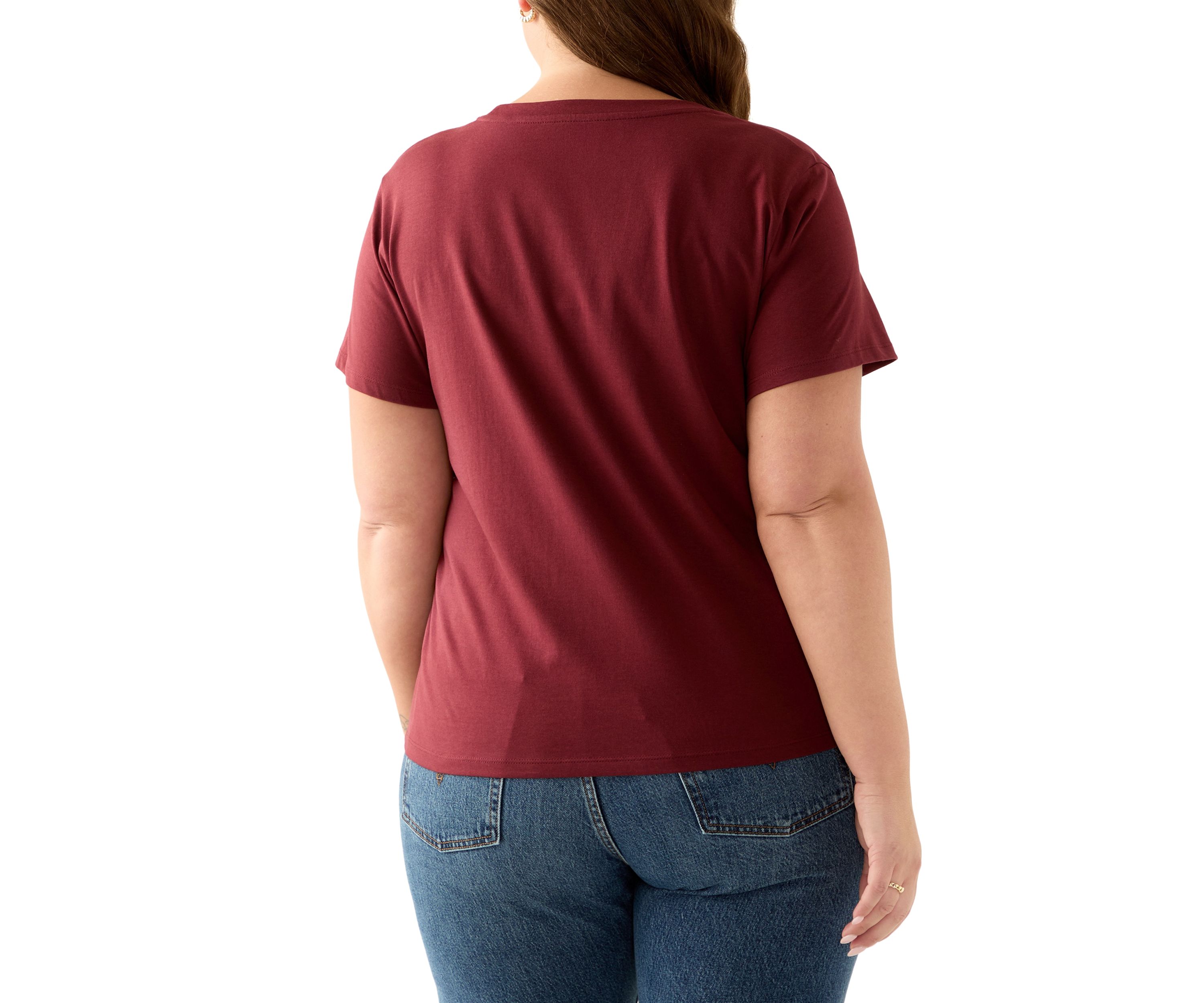 Plus Size Rose Logo Graphic T-Shirt 