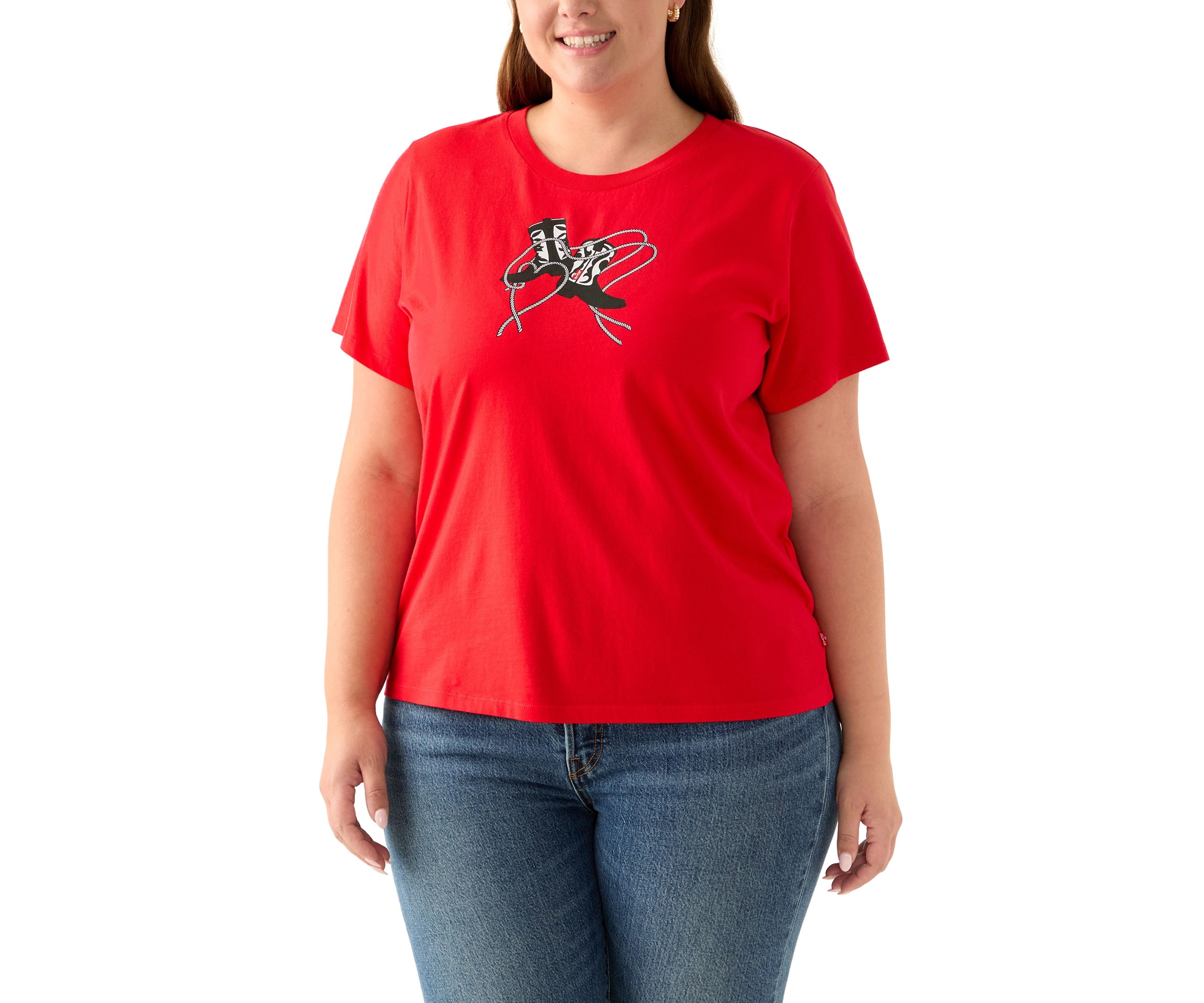 Plus Size Boots Graphic T-Shirt