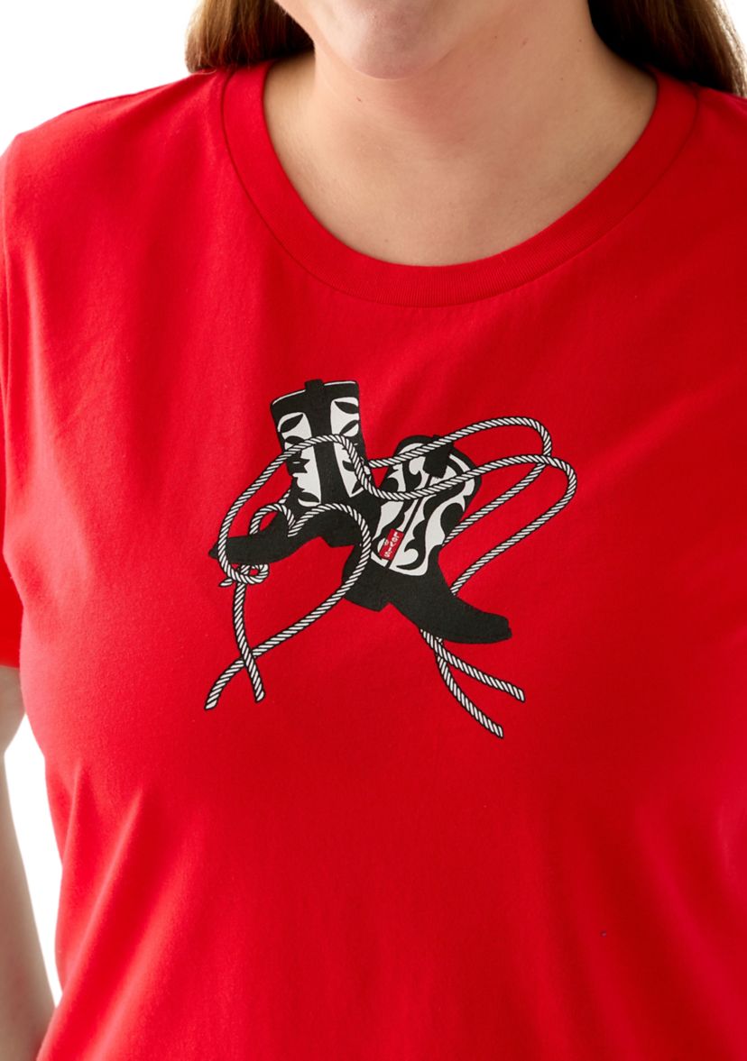 Plus Size Boots Graphic T-Shirt