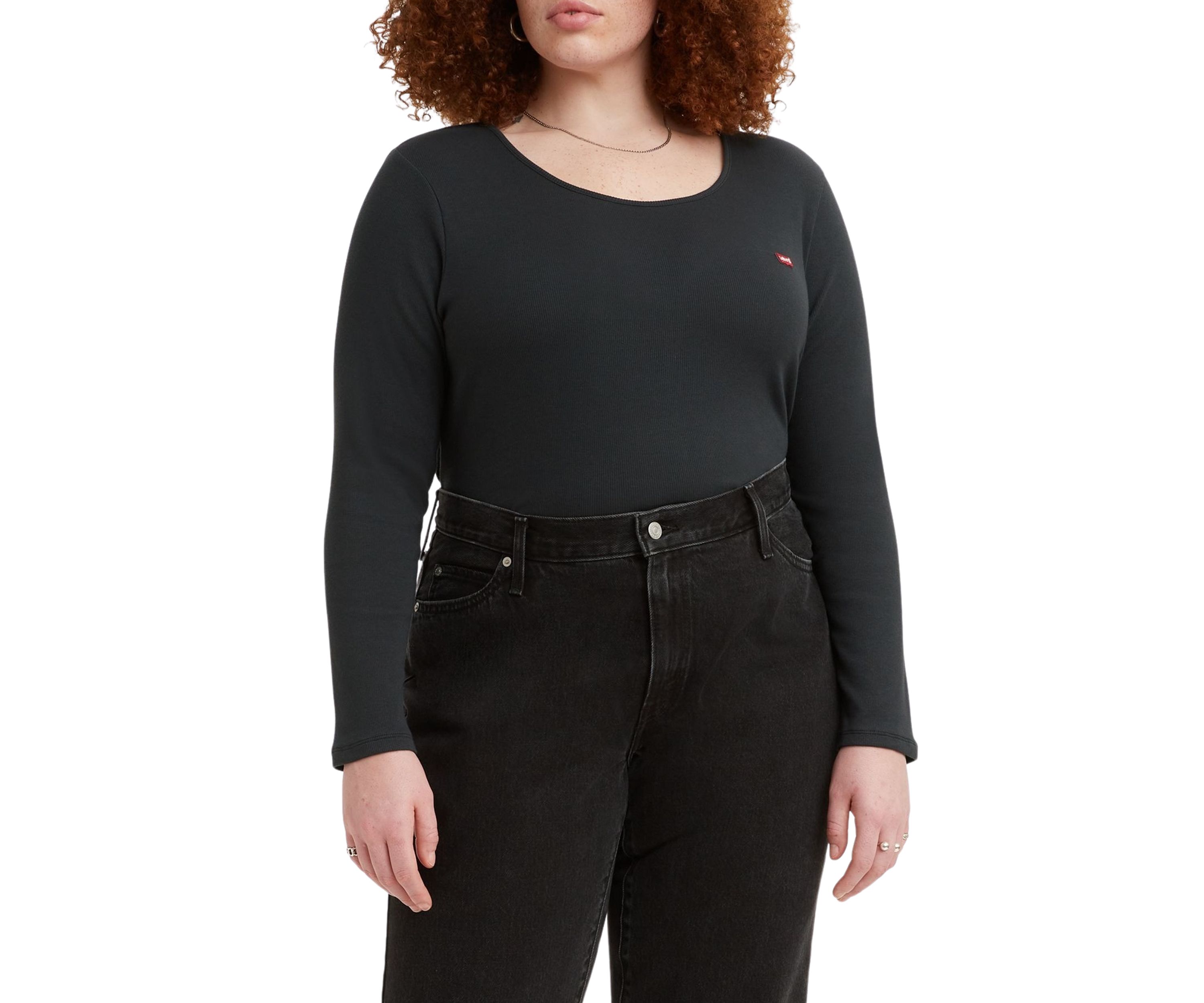 Plus Size Long Sleeve Crew Neck T-Shirt 