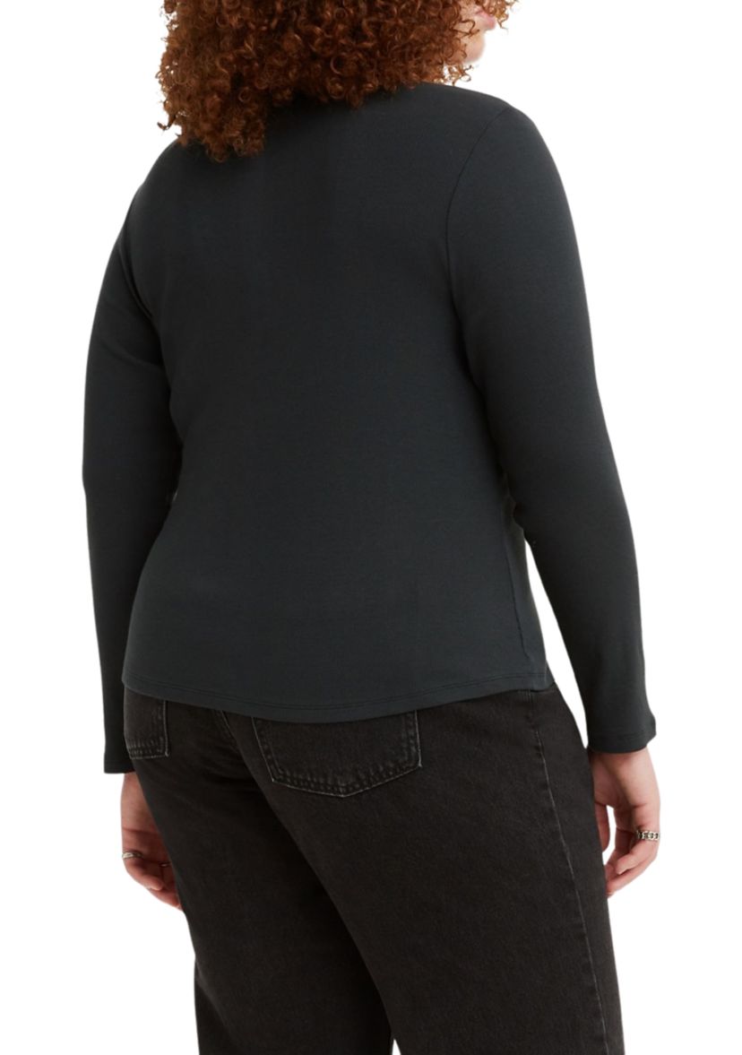 Plus Size Long Sleeve Crew Neck T-Shirt 