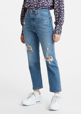 levis 501 crop charleston pressed