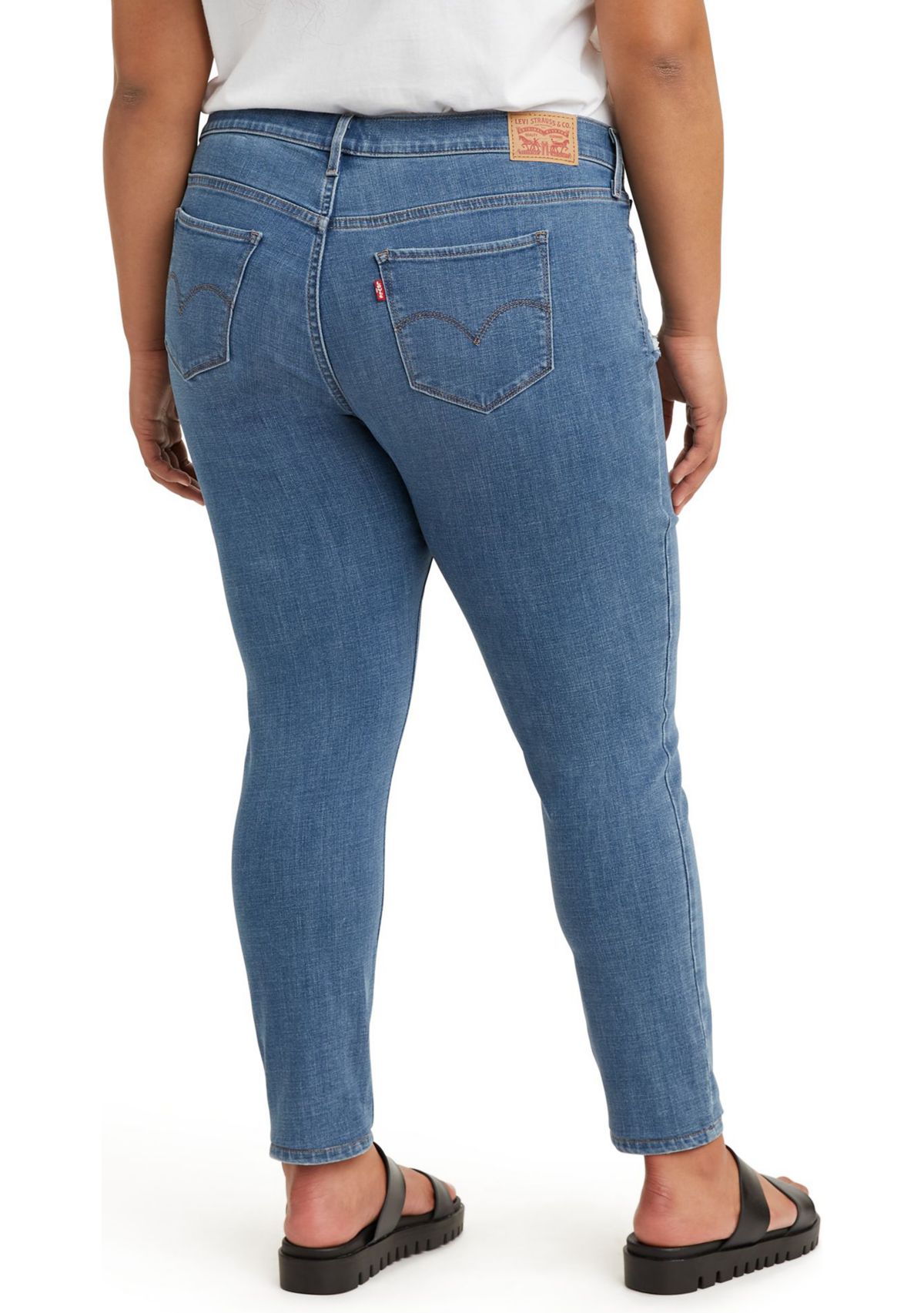Plus Size Distressed Skinny Jeans