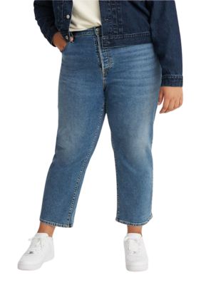 levi's plus size wide leg jeans