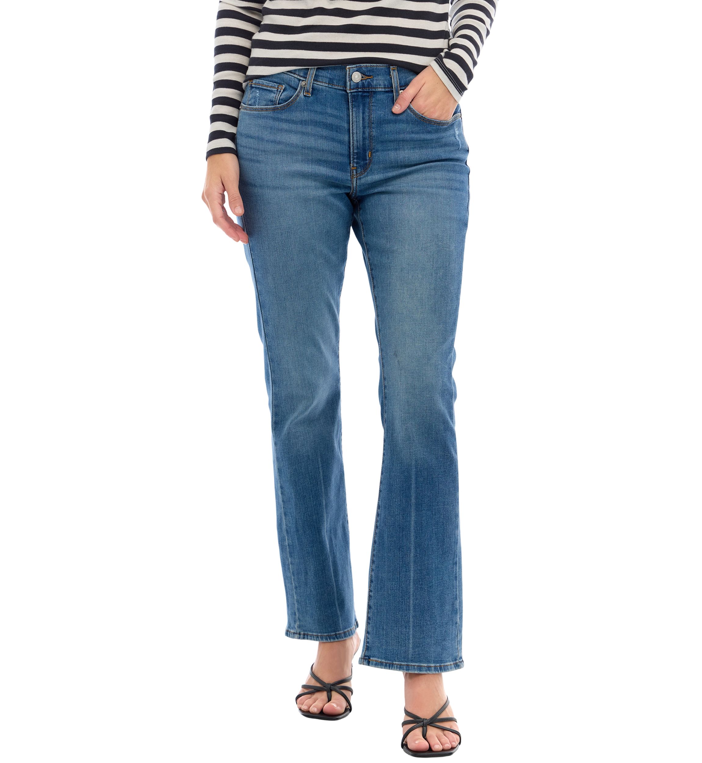 Womens Classic Bootcut Rare Form Denim Jeans