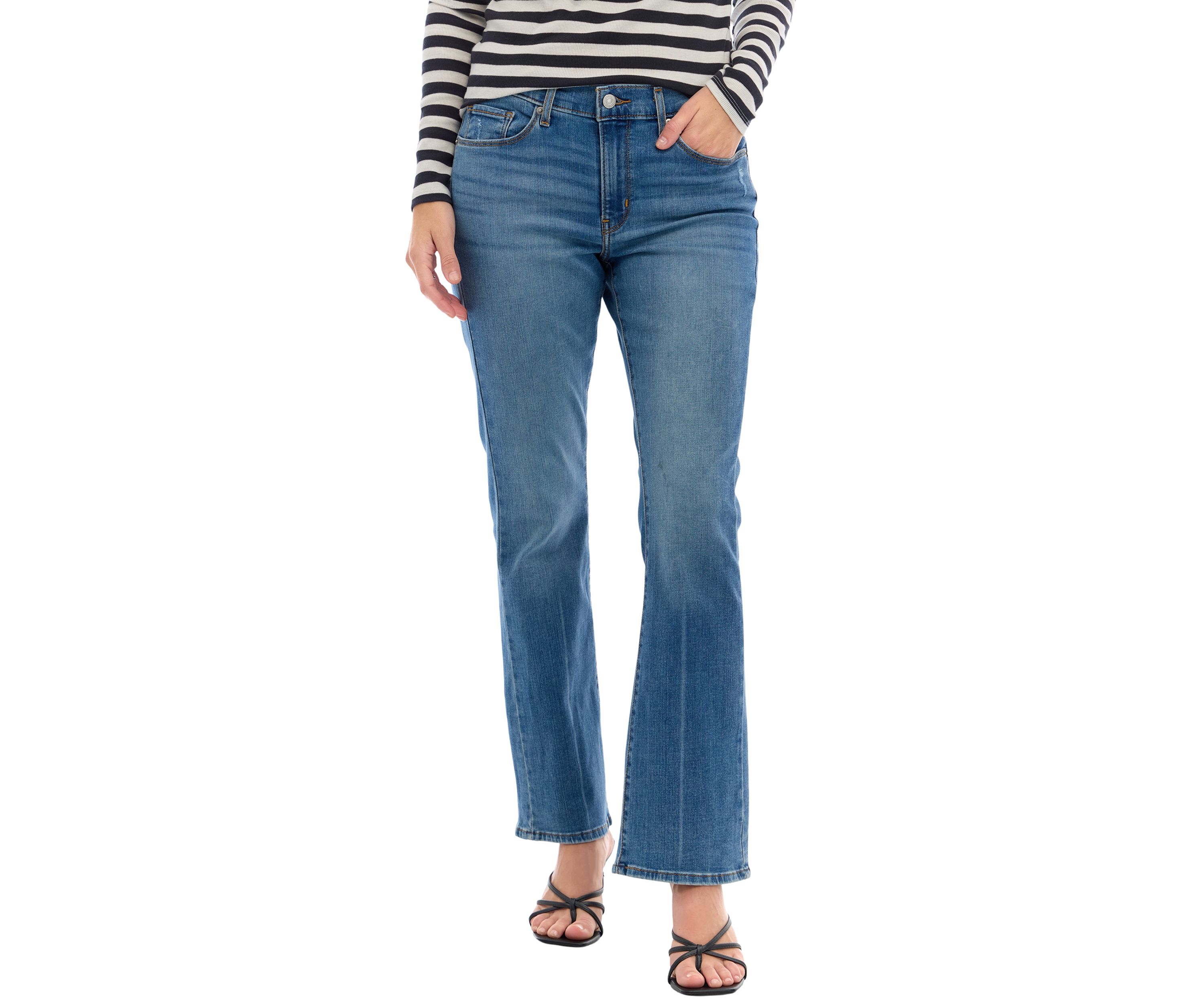 Womens Classic Bootcut Rare Form Denim Jeans
